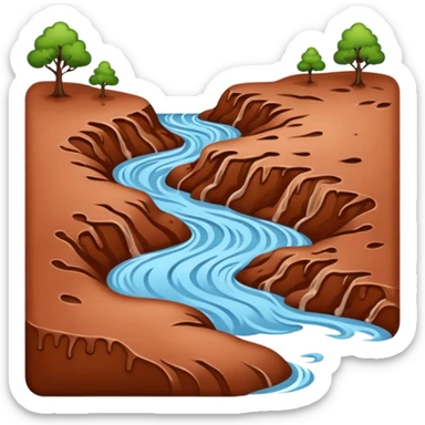 red river flowing sticker