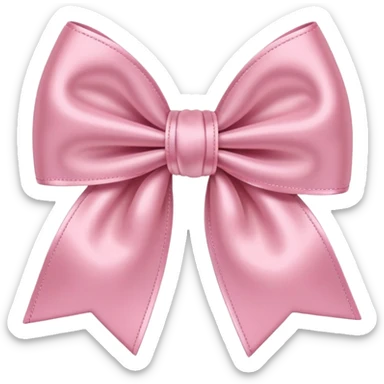 Light pink bow  sticker