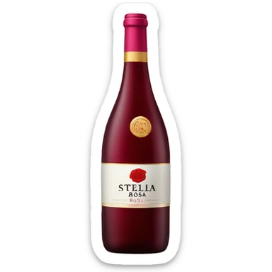 Stella Rosa wine bottle  sticker