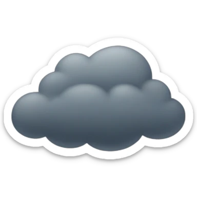 gloomy cloud sticker
