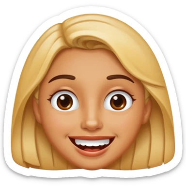 Carita enamorada con baba  sticker