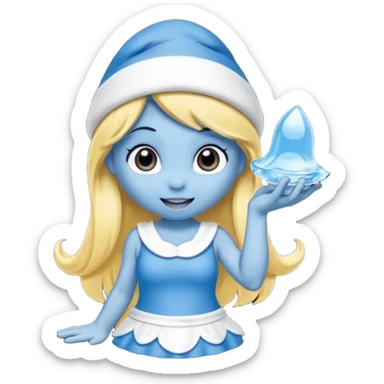 Smurfette sticker