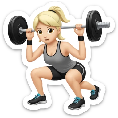 unas pesas de hacer ejercicio  sticker