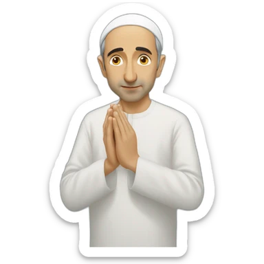 Éric Zemmour praying Islamic prayer sticker