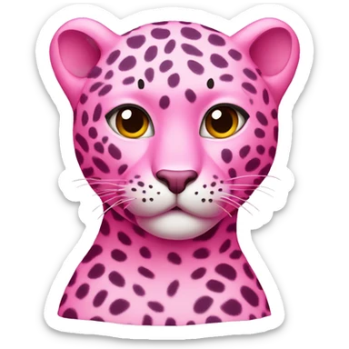Pink leopard tint  sticker
