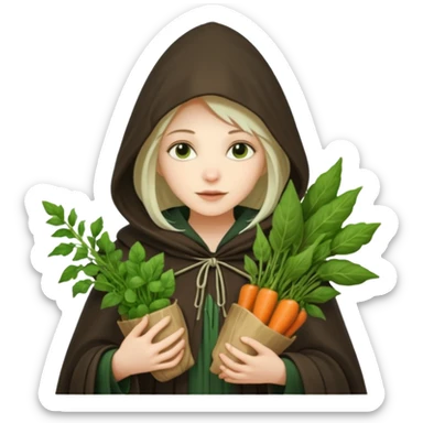 Herbal witch sticker