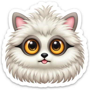 a furry creature  sticker