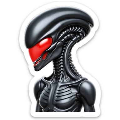 xenomorph alien from the alien movie sticker