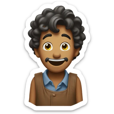 happy chappy goofy emoji sticker