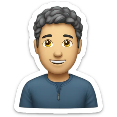 Un homme complètement choqué sticker