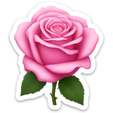 pink rose sticker