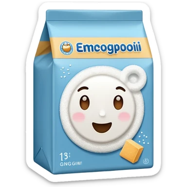 package of sugar sticker