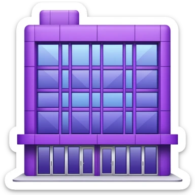 purple pickup point building sticker