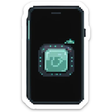 mobile contacts icon with phone and contact symbol sticker