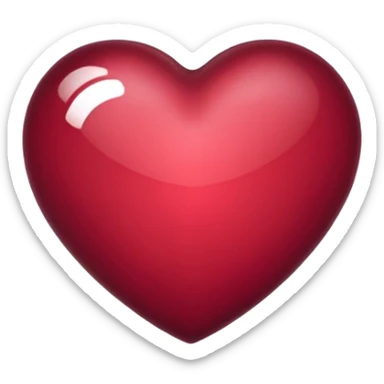 Cœur bordeaux  sticker