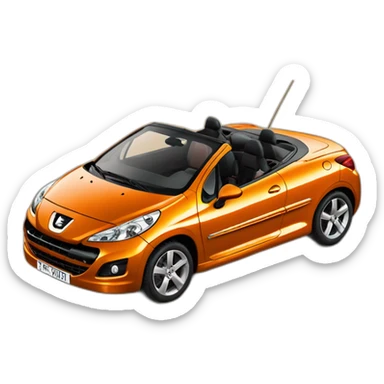 peugeot-207-Coupé-Cabriolet-orange sticker