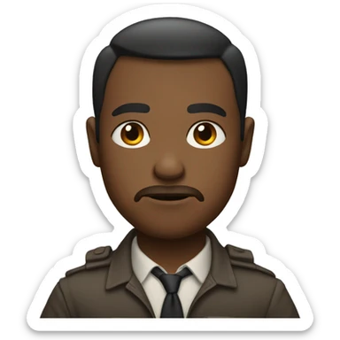 Pouting and crossing arms sticker