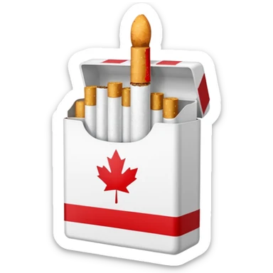 A pack of cigarettes sticker