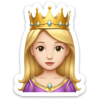 Princess wearing a crown  sticker