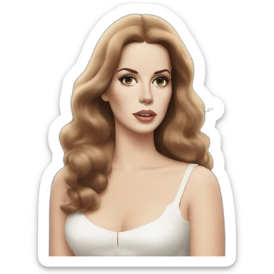 lana del rey smoking sticker