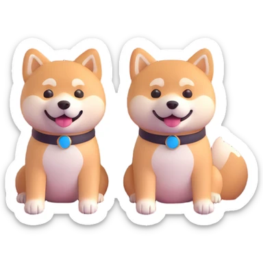 Shiba Inu sitting in a movie theater sticker