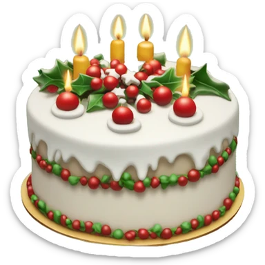 Christmas cake’s big sticker