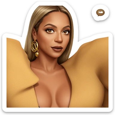 realistic portrait of woman sticker