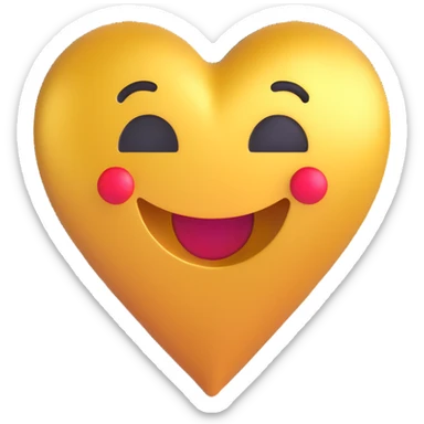 metallic finish 3D emoji style map pin sticker