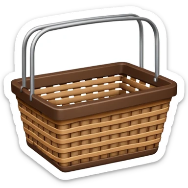 empty shoping basket sticker