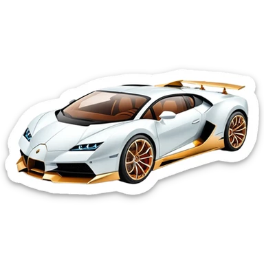 Lamborghini sian and Bugatti merged  sticker