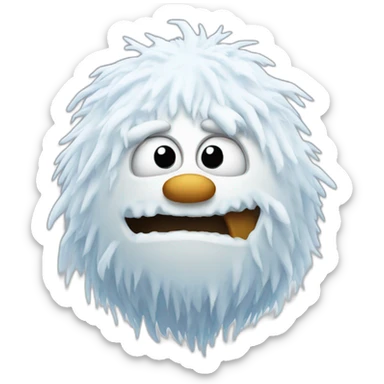abominable snow man sticker
