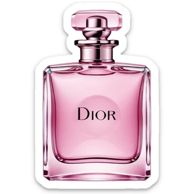 Pink Dior perfume sticker