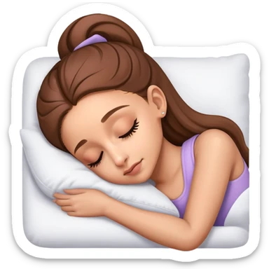 Ariana grande sleeping  sticker