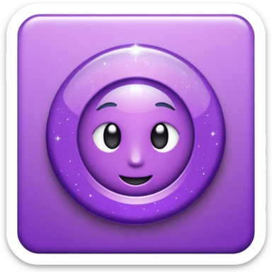 glitter purple and cian pin office sticker