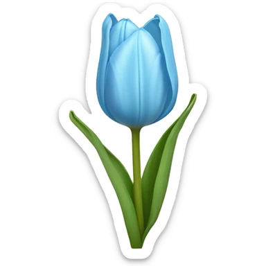 light blue tulip sticker
