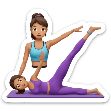 pilates girl sticker
