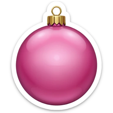 Christmas pink sticker
