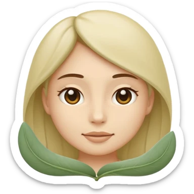 Minimal wellness emoji representing tighter skin and firmness,
subtle lifting effect, smooth contours, calm and natural,
no beauty or cosmetic symbols, soft sage green color palette sticker