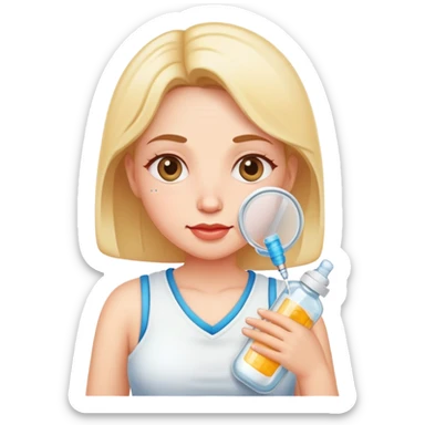 Milky mommy with vaccine  sticker