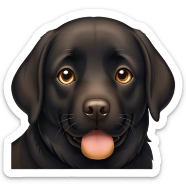 Black labrador plemene  sticker