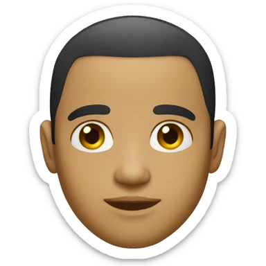 Light skin black tall haircut honey eyes color sticker