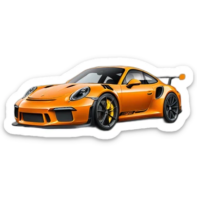 Porsche 911 gt3rs sticker