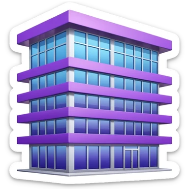 make a prple builidn gcommecial building sticker