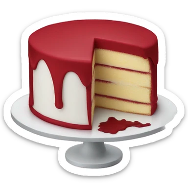 Red velvet cake  sticker