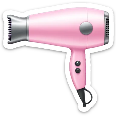 Light pink hairdryer sticker