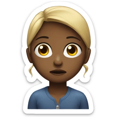 very very very very sad girl sticker