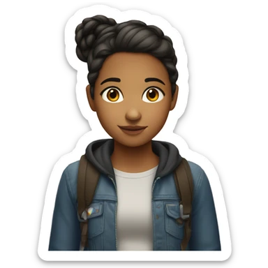 Short 13 year old Puerto Rican girl sticker