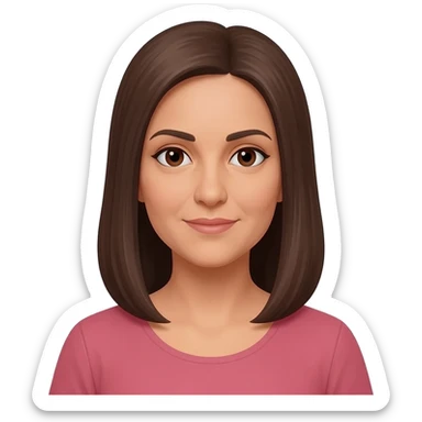 femme algérienne mince peau claire yeux marrons 64 ans cheveux mi longs lisses sticker