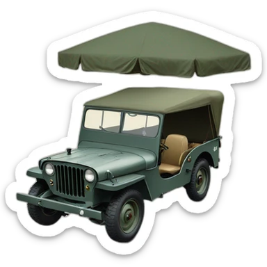 1953 wilts jeep sticker