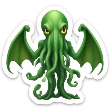 Cthulhu posing T-pose sticker